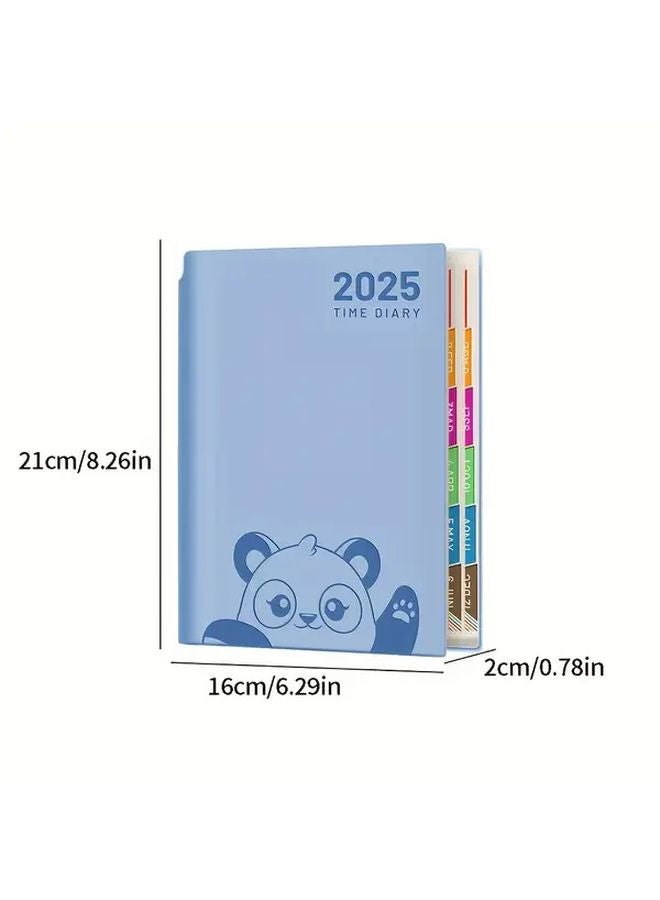 Brown Panda Planner 2025 منظم يومي غلاف ناعم هدية للمكتب والمدرسة - Image 2